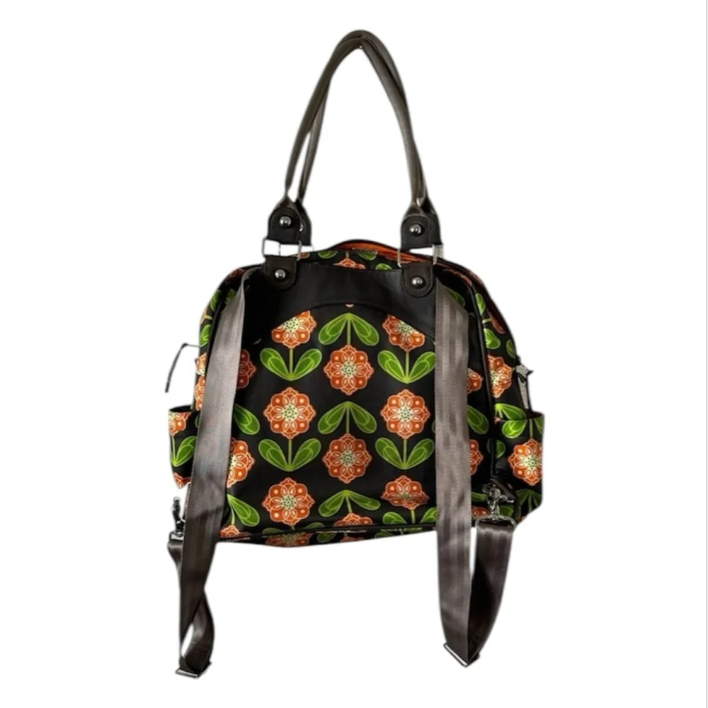 Petunia Pickle Bottom Santiago Sunset Sashay Satchel Floral Backpack Diaper Bag
